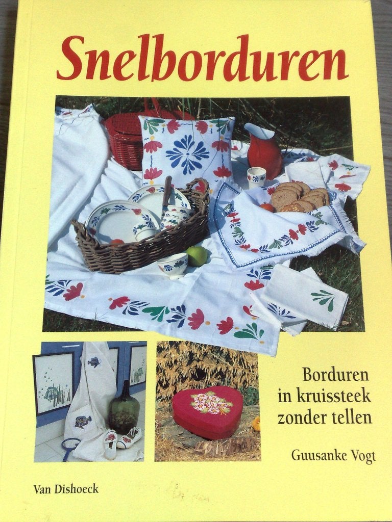 Boek Snel borduren , Borduren in kruissteek zonder tellen, Verzenden, Zo goed als nieuw, Patroon