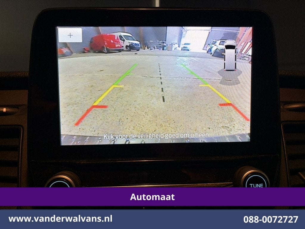 Ford Transit Custom 2.0 TDCI 131pk Automaat L2H1 Euro6 Airco, Auto's, Bestelauto's, Stof, 4 cilinders, Wit, Bedrijf