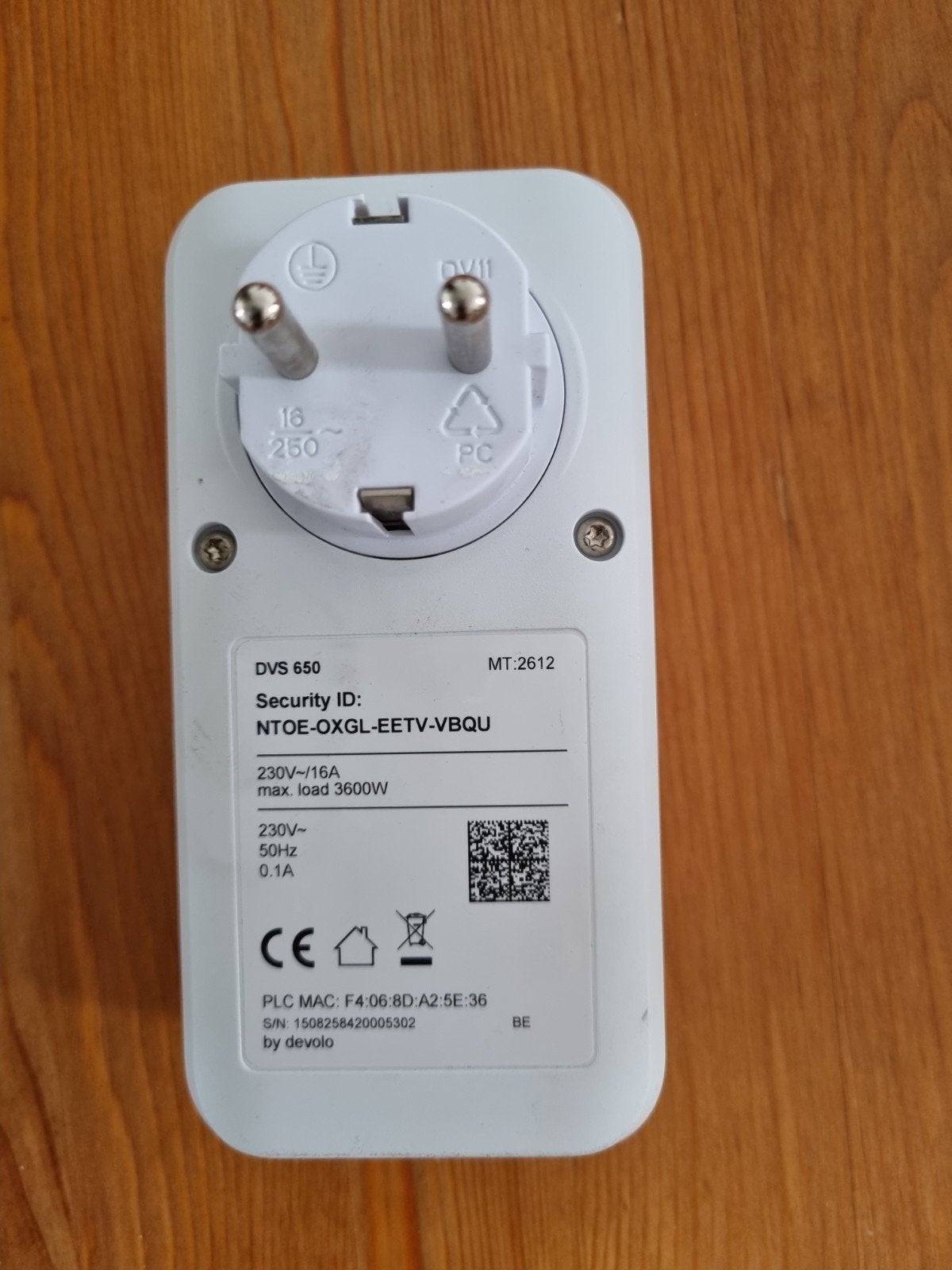 Devolo DVS 650 Powerline Adapter - 1 stuk, Ophalen of Verzenden, Gebruikt
