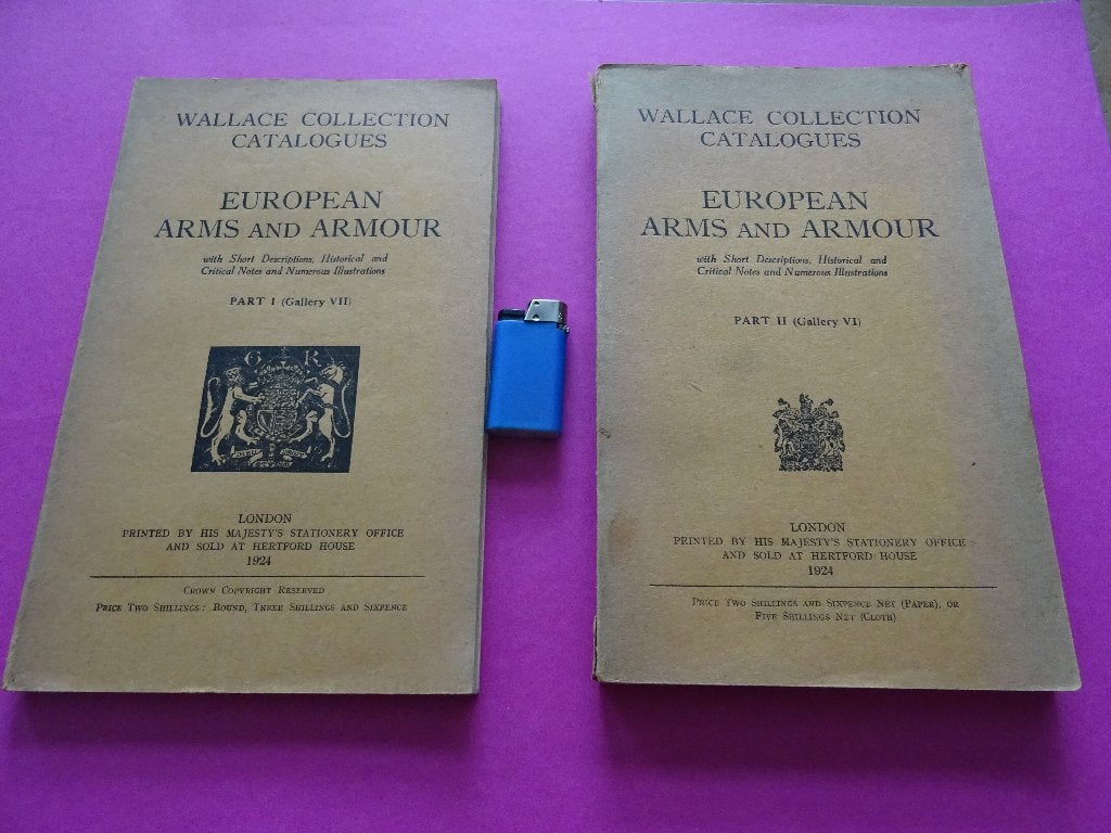 2 ANTIEKE BOEKEN WAPENS HARNASSEN HELMEN ZWAARDEN RAPIER, Ophalen of Verzenden, Overige soorten, Overige gebieden, Boek of Tijdschrift