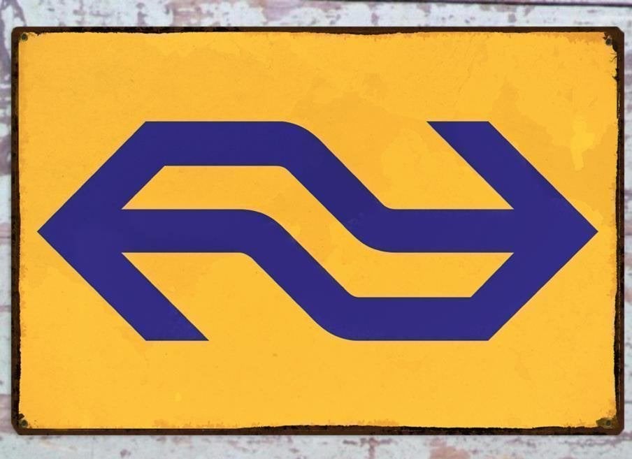 NS Nederlandse Spoorwegen Metalen Plaat Bord | Poster, Verzenden, Nieuw, Trein, Overige typen