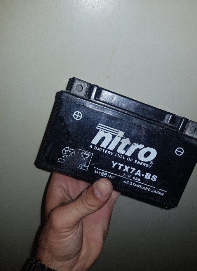 Nitro YTX7A-BS accu - 12V 6Ah, Ophalen of Verzenden, Gebruikt