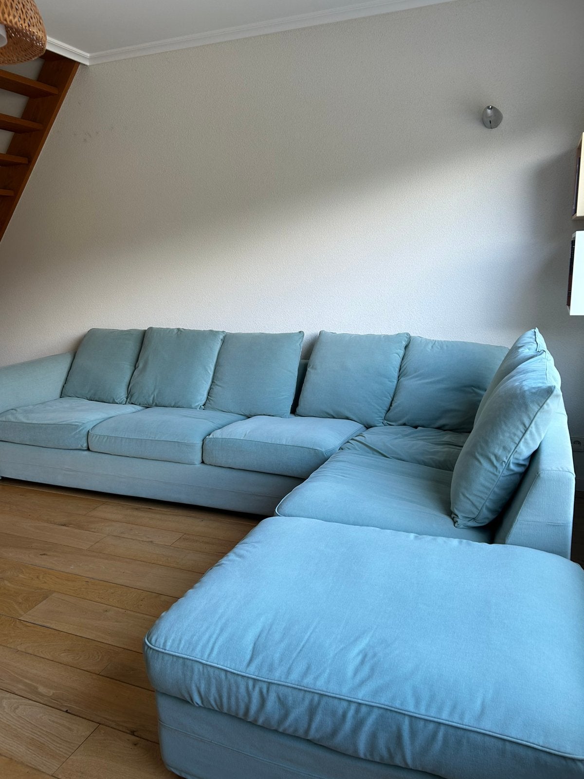 Hoekbank Ektorp IKEA, Huis en Inrichting, Banken | Bankstellen, Ophalen, Gebruikt, Hoekbank, 75 tot 100 cm