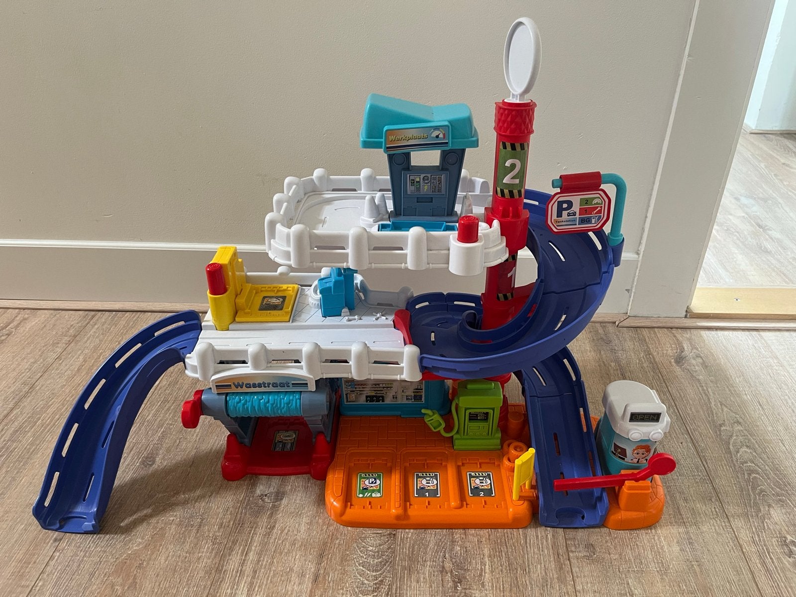 V-tech Toet Toet Auto's Garage, Kinderen en Baby's, Speelgoed | Vtech, Ophalen, Zo goed als nieuw, 2 tot 4 jaar