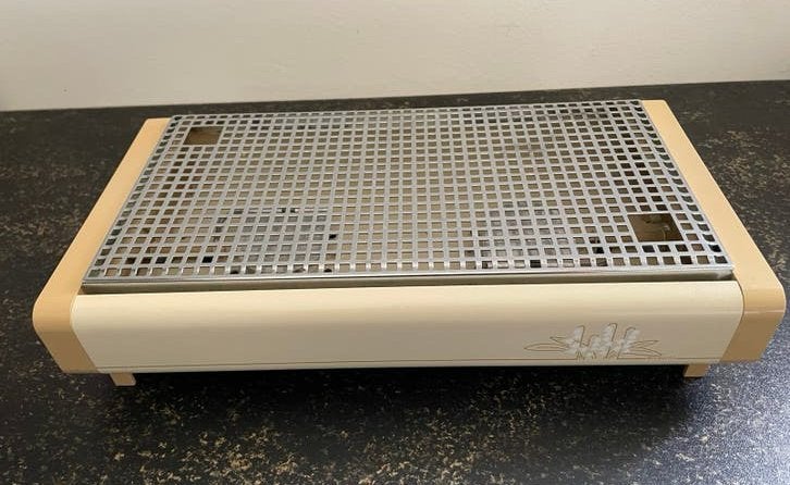Vintage warmhouder, warmhoudplaatje Brabantia, Beige, Kunststof, Ophalen of Verzenden, Brabantia