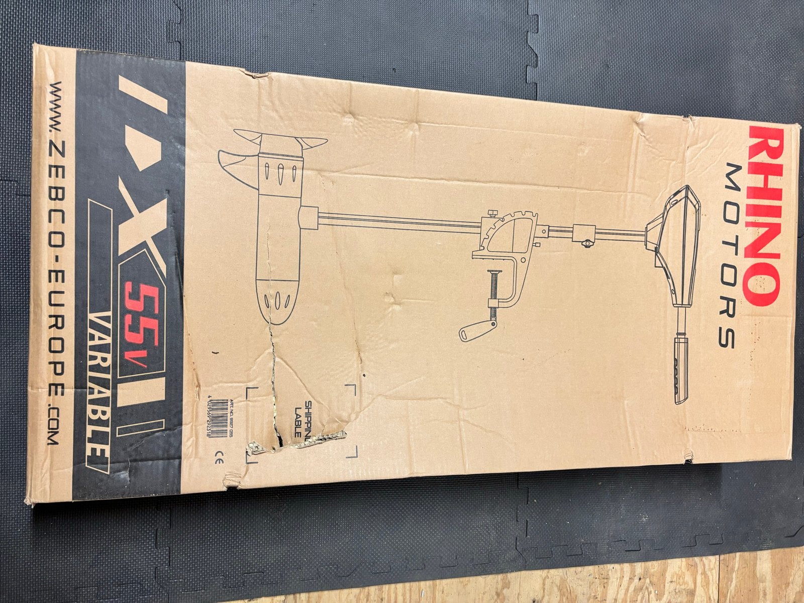 Te koop Rhino Buitenboordmotor, Accu en Lader Set, Ophalen, Zo goed als nieuw, Motor en Techniek