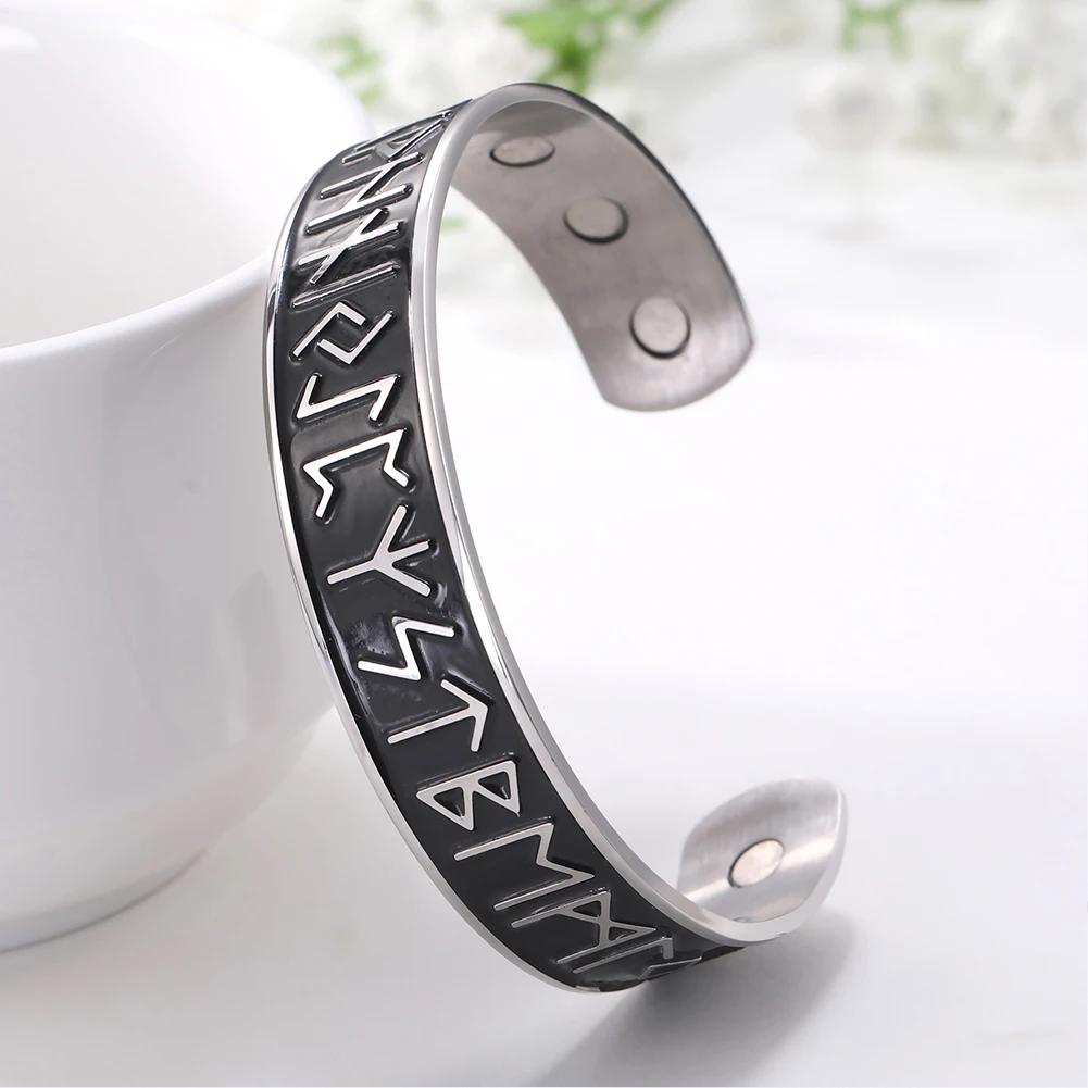 Viking Armband / Rune Noorse Wiccas Heren Dames Sieraad, Sieraden, Tassen en Uiterlijk, Verzenden, Nieuw, Zilver, Staal