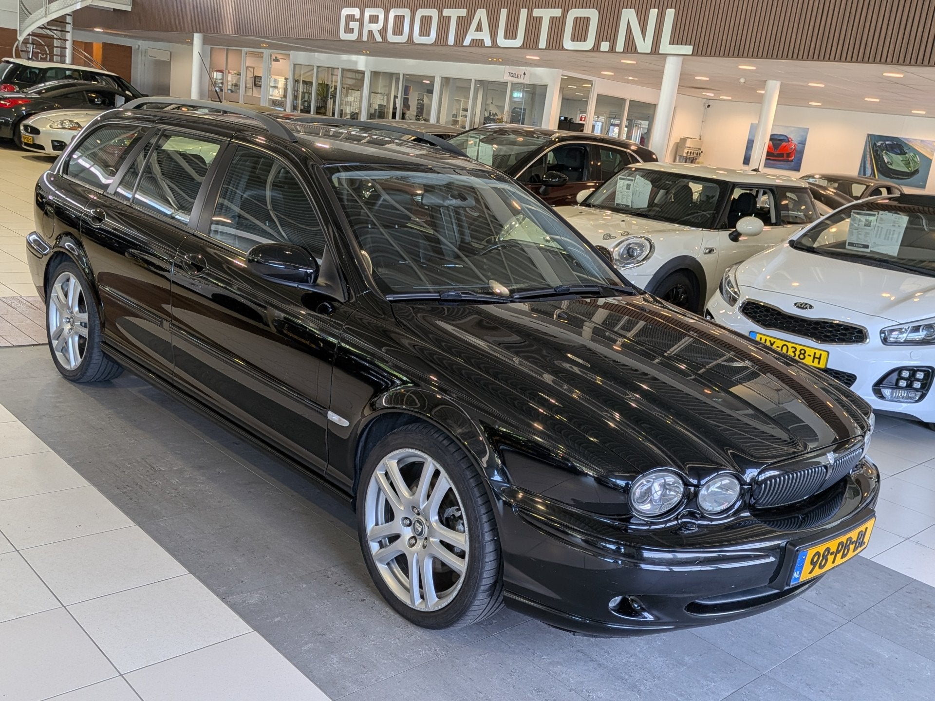 Jaguar X-Type Estate 2.5 V6 Sport Airco, Cruise Control, Stu, Auto's, Jaguar, 196 pk, Gebruikt, 2495 cc, Zwart