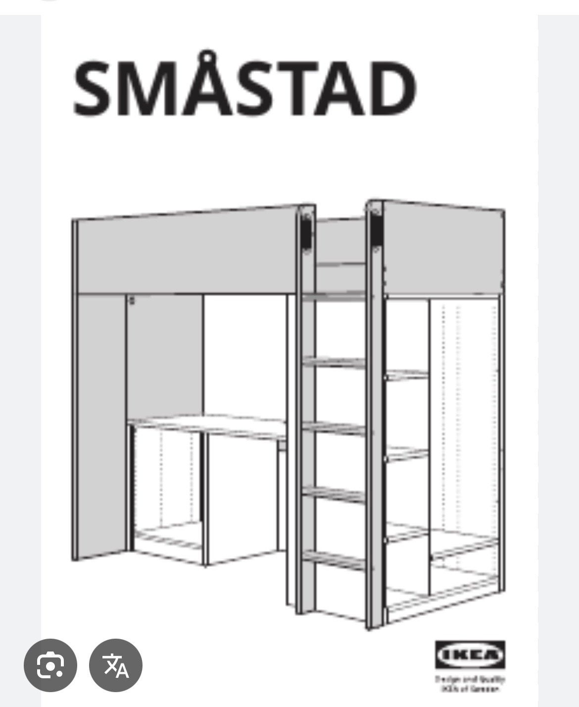 Ikea småstad hoogslaper, Ophalen, Gebruikt, Eenpersoons, 200 cm