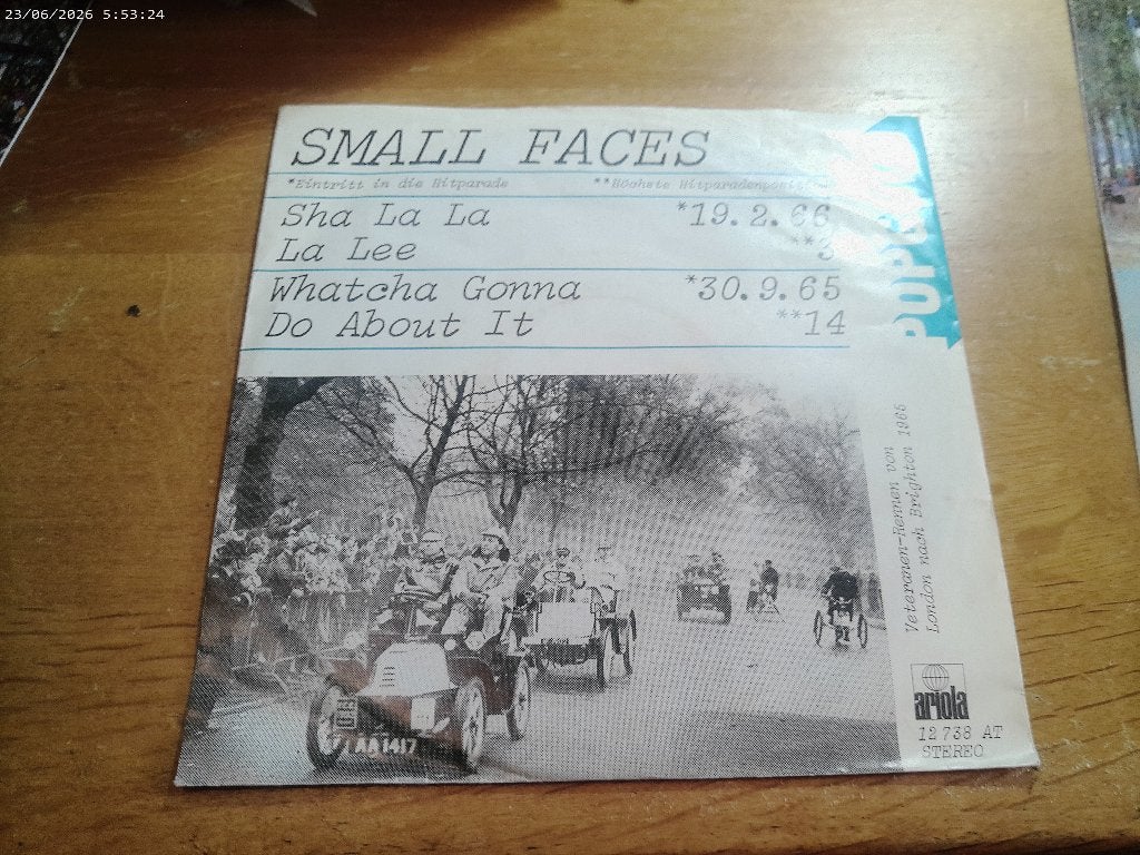 Small Faces - Sha la la la lee / Whatcha gonna do about it, Gebruikt, 7 inch, Single, Ophalen of Verzenden