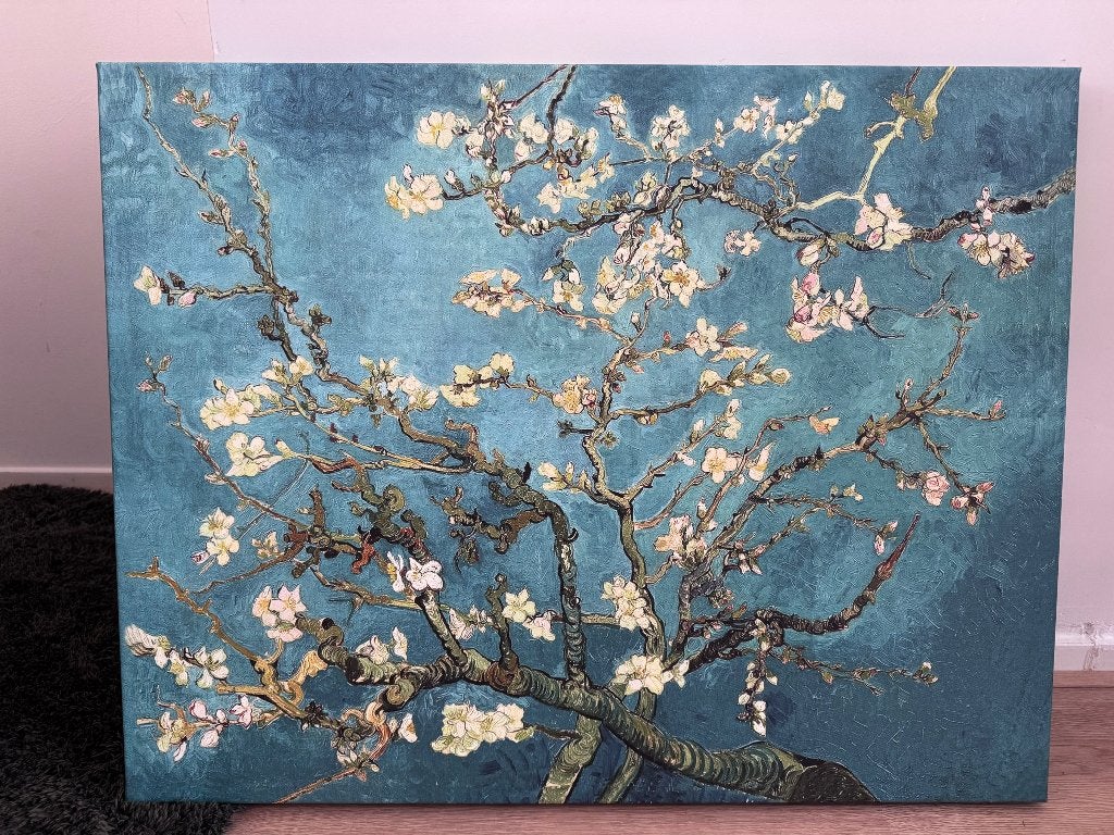 Canvas Schilderij Van Gogh - Amandelbloesem (70x90 cm), Huis en Inrichting, Ophalen, 50 – 75, 75 tot 100 cm, Print