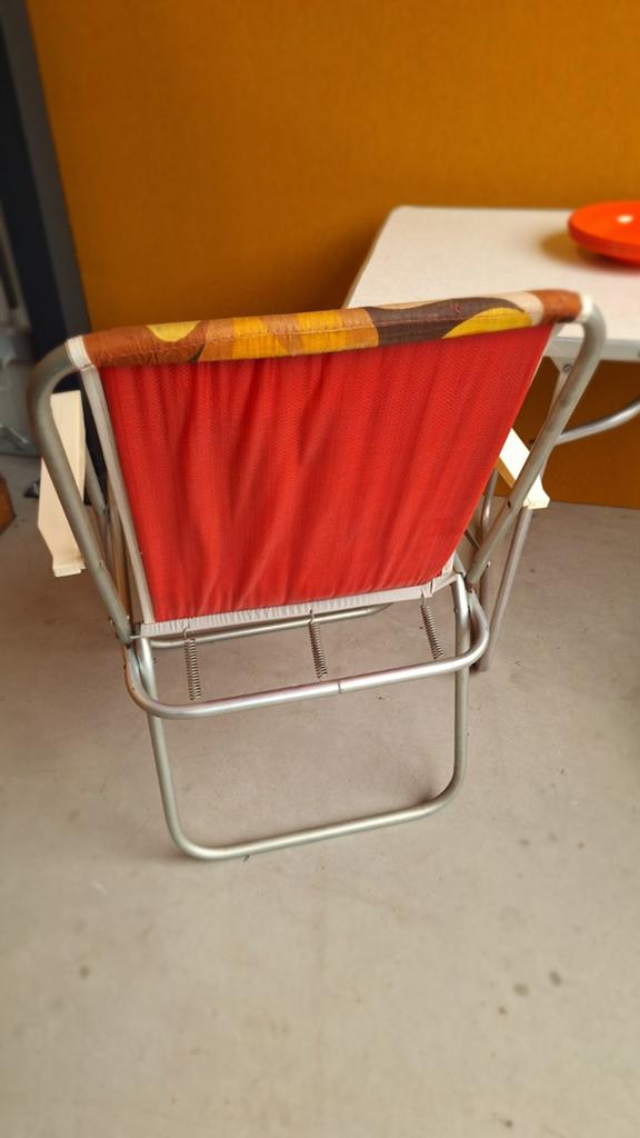 Complete Retro vintage Camping Set: Klaptafel, Stoel, Caravans en Kamperen, Gebruikt, Onbekend, Diverse (Mepal, Graloc), Ophalen of Verzenden