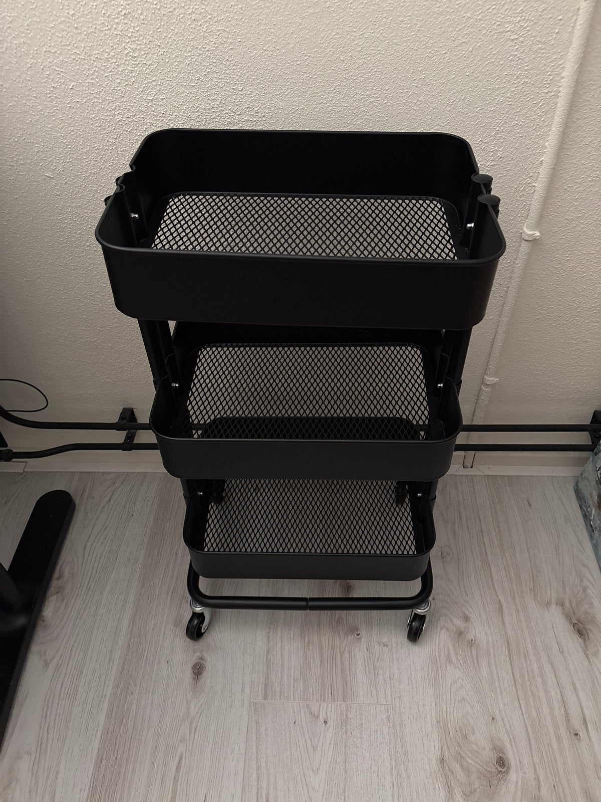 Zwarte RÅSKOG roltafel van IKEA, 3 etages, Ophalen, Zo goed als nieuw