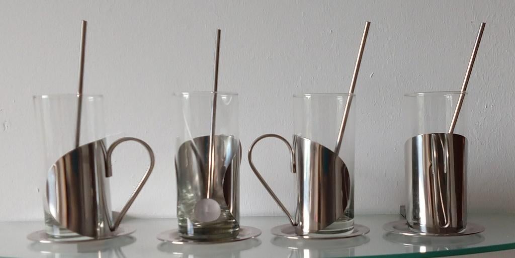 Darry Irish coffee set rvs, volgnr 31, Glas of Glazen, Nieuw, Ophalen of Verzenden, Glas