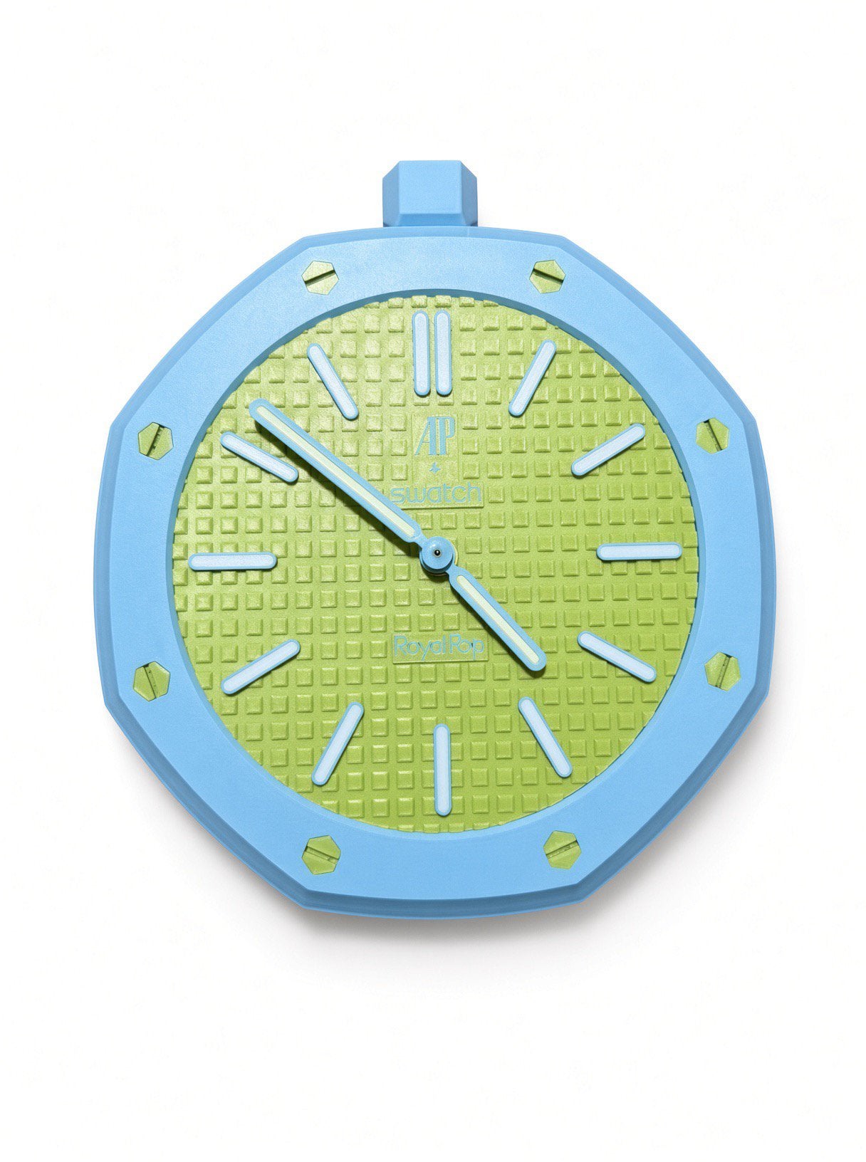 Swatch AP Wandklok Royal Pop - “Blaue Acht” incl Verzending, Verzenden, Zo goed als nieuw, Wandklok