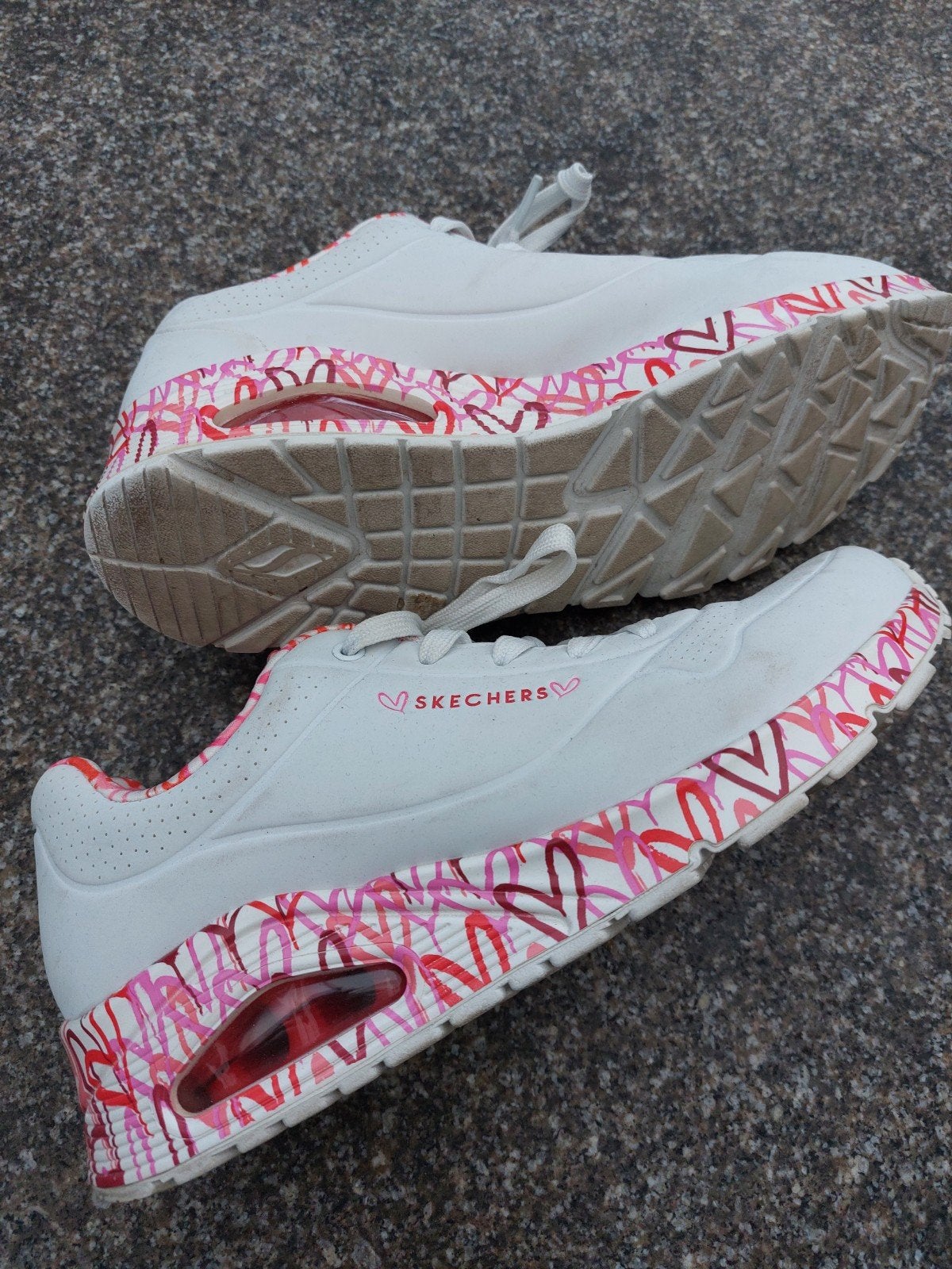 Skechers Los Angeles sneakers wit met roze details, Kleding | Dames, Skechers, Wit, Ophalen of Verzenden, Sneakers of Gympen