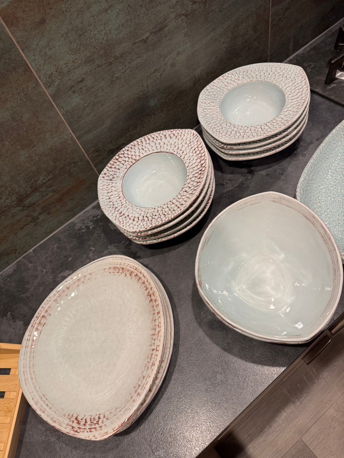Mooi handgemaakt italiaans servies, Ophalen, Zo goed als nieuw, Overige stijlen, Bord(en)