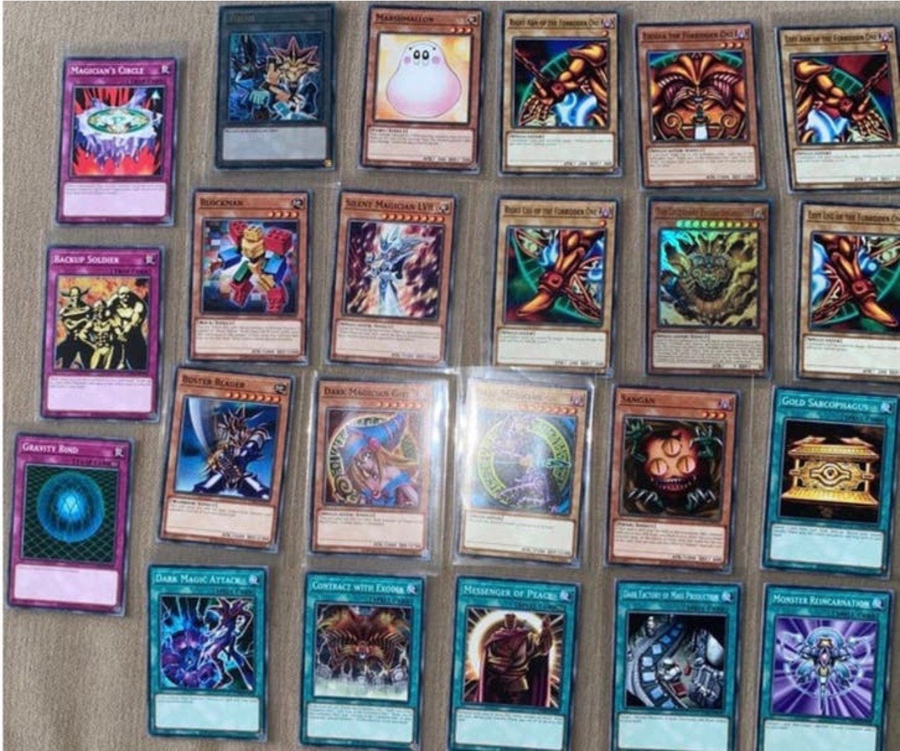 Yu-Gi-Oh! Yugi Legendary Exodia Deck + Egyptian God Card Set, Ophalen of Verzenden, Zo goed als nieuw, Meerdere kaarten, Foil