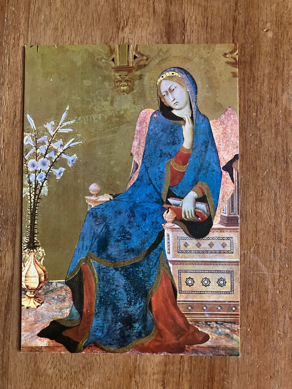 Simone Martini - De Annunciatie, Verzamelen, Ansichtkaarten | Themakaarten, Ongelopen, 1980 tot heden, Overige thema's, Ophalen of Verzenden