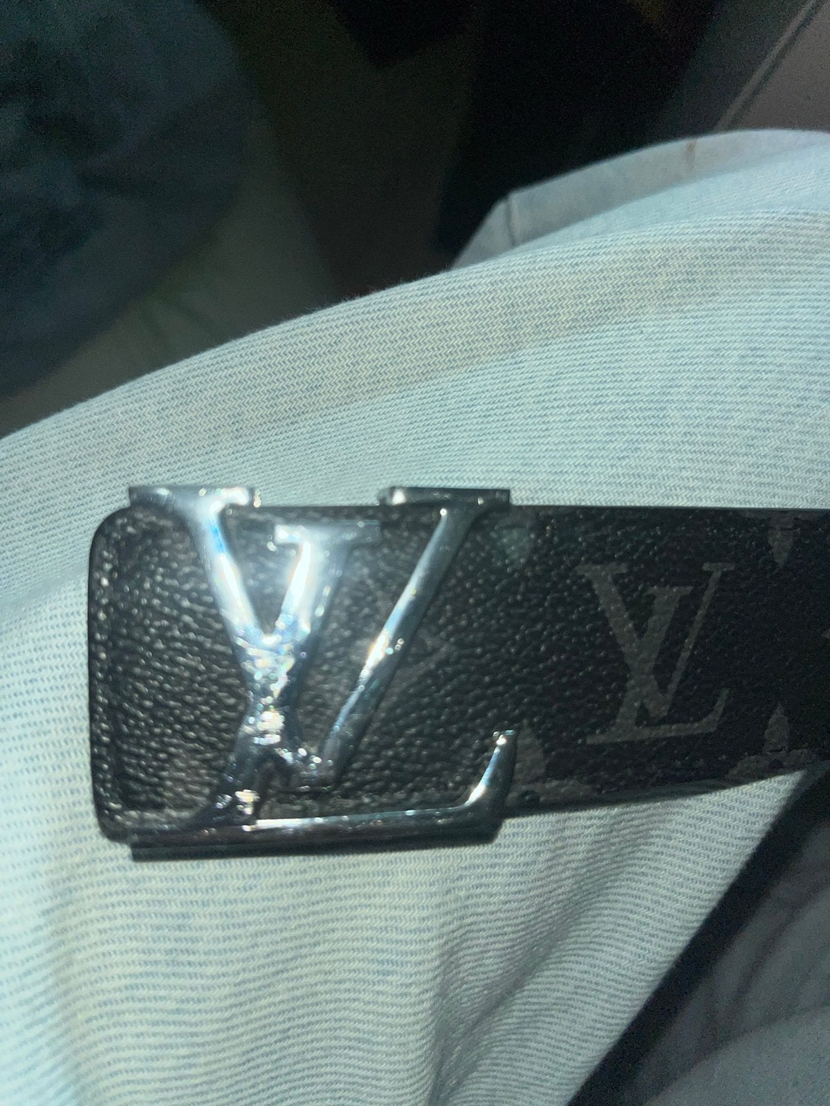 Louis Vuitton Riem - Zo goed als nieuw, Tailleriem, Ophalen of Verzenden, Zo goed als nieuw, 3 tot 5 cm
