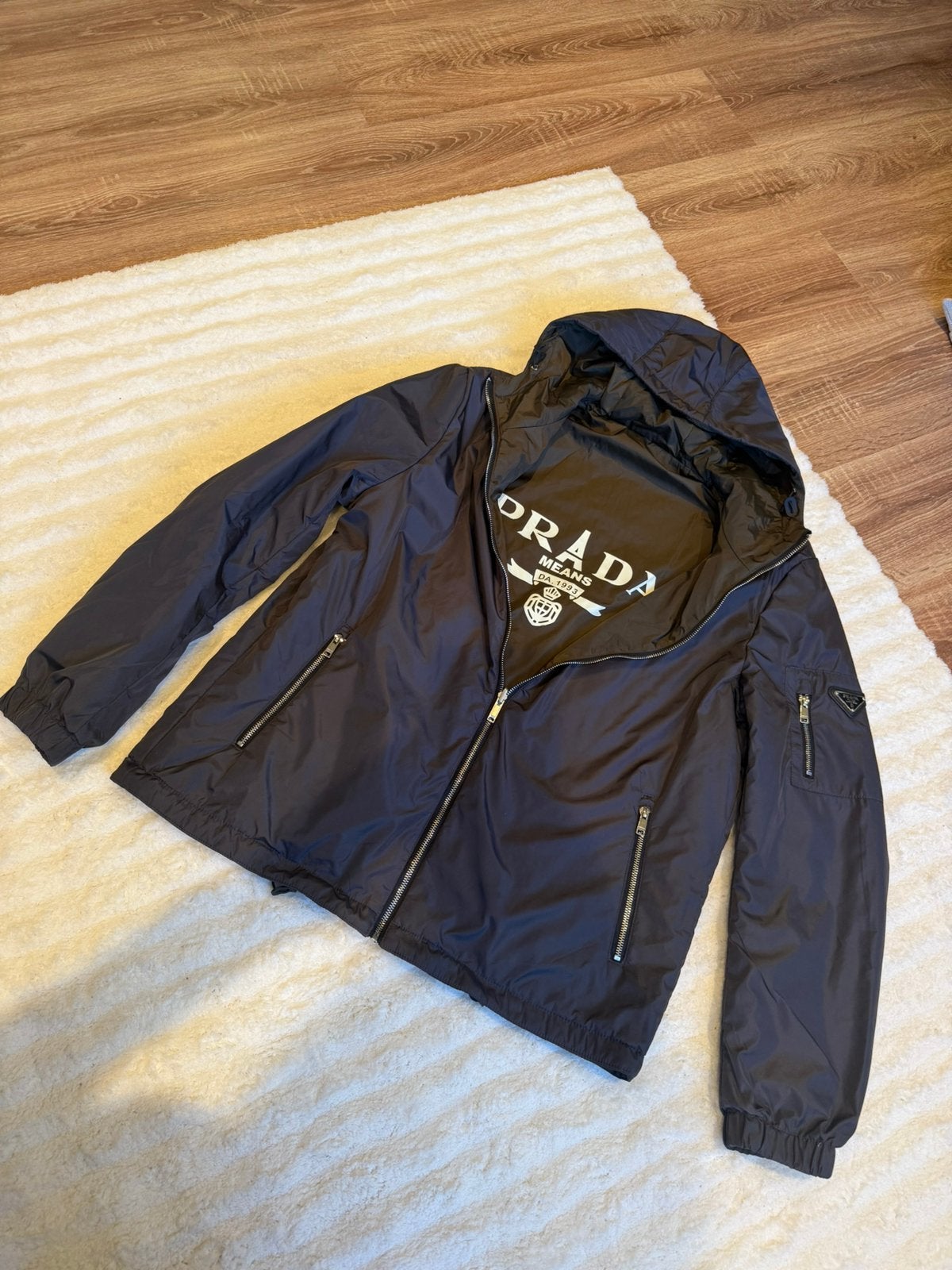 Tussenjas tweekanten draagbaar, Ophalen, Zo goed als nieuw, Maat 52/54 (L), Blauw