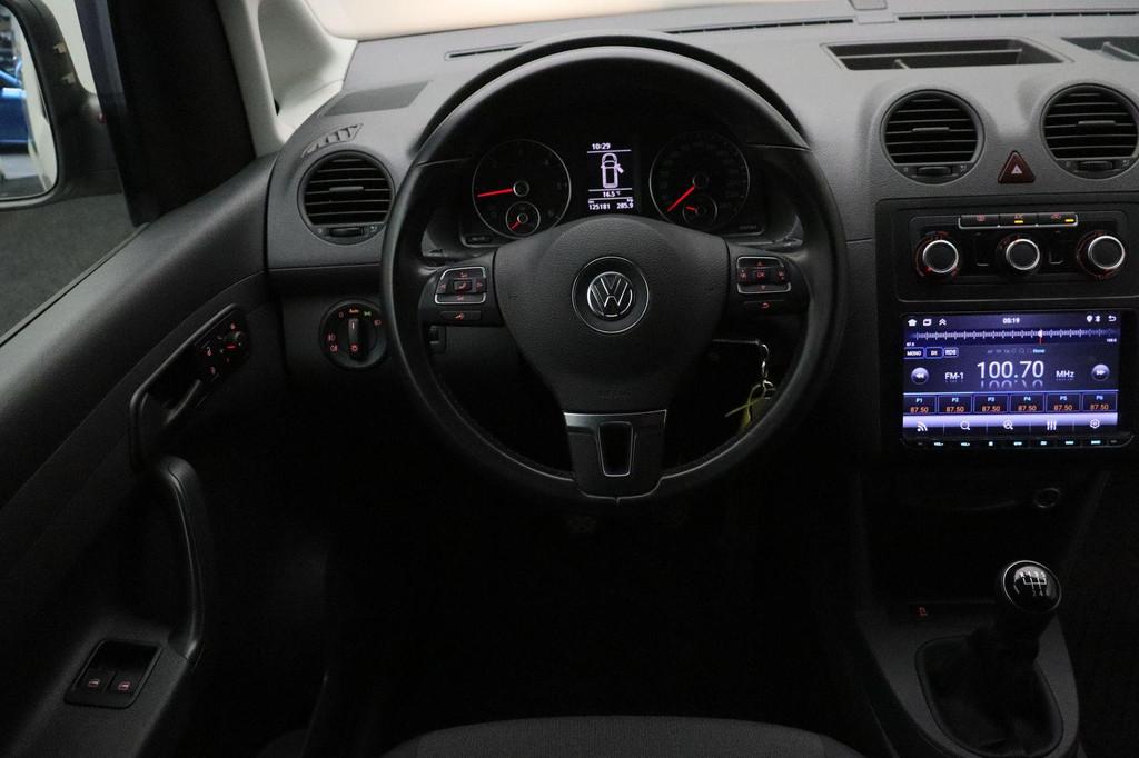 Volkswagen Caddy 1.6 TDI 2014 | Airco | Navigatie | Achterui, Auto's, Bestelauto's, Voorwielaandrijving, Stof, Gebruikt, Zwart