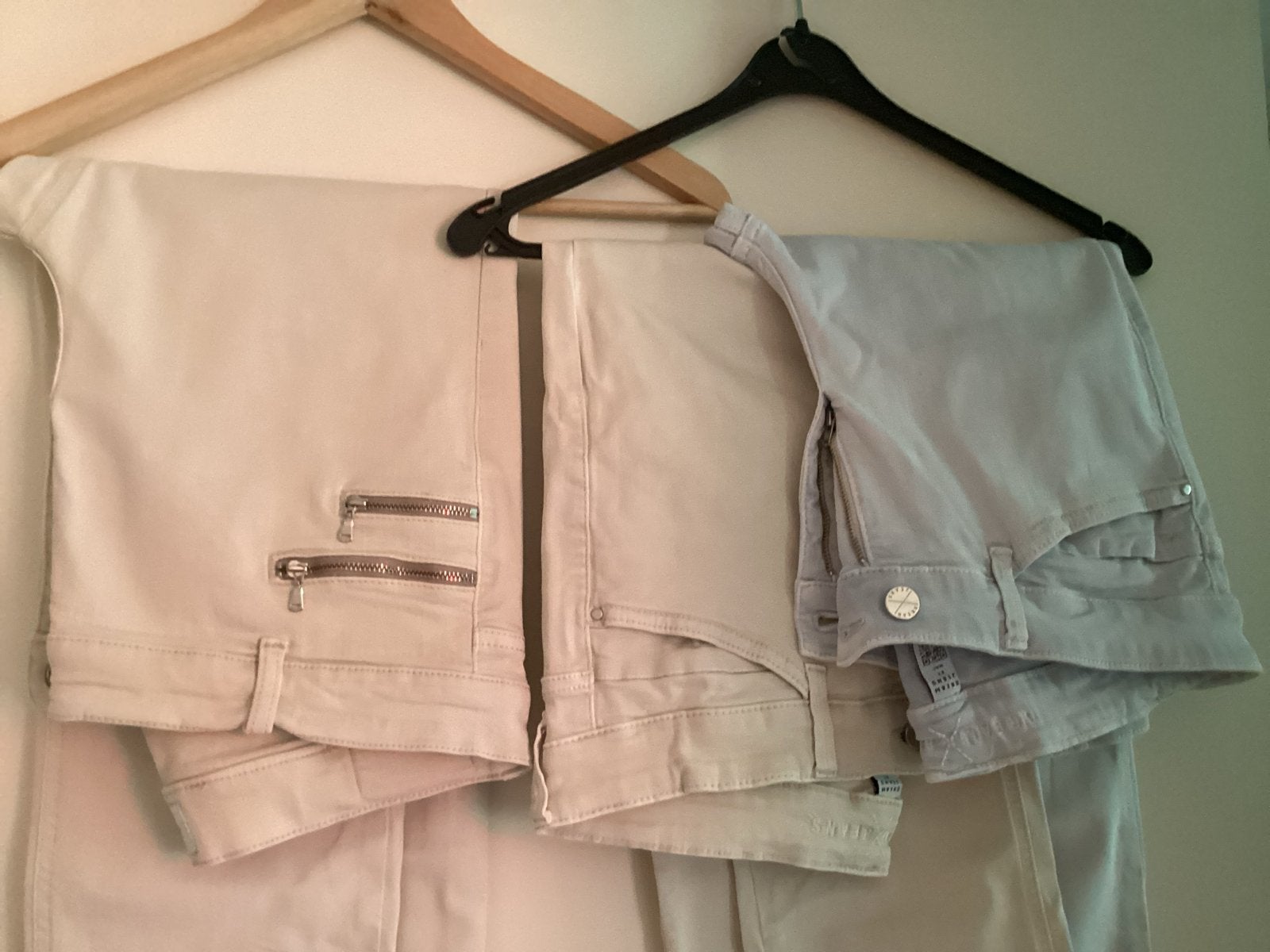 MAC Dream Jeans - Beige en Lichtblauw , Angels broek mt 40, Maat 38/40 (M), Beige, Ophalen of Verzenden, Zo goed als nieuw