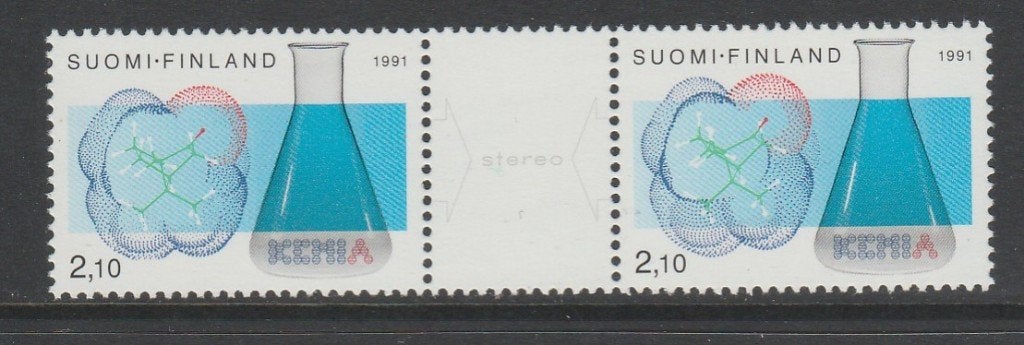 Finland - Michelnr 1157-1158 - chemie vereniging, molecuul, Verzenden, Finland, Postfris