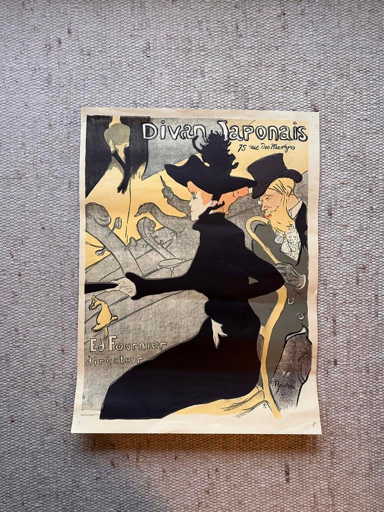 HENRI DE TOULOUSE-LAUTREC - Divan Japonais, Lithografie, Antiek en Kunst, Ophalen, Dagelijks leven, Lithografie, 1800 - 1899