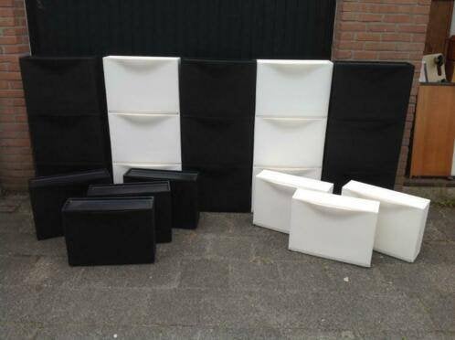 3 witte IKEA Trones kunststof schoenenboxen, Ophalen, Gebruikt