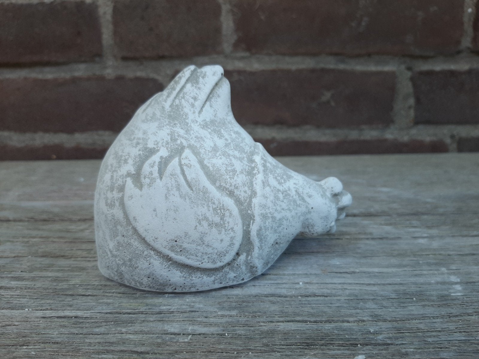 Kip betonnen beeld tuinbeeld beton beeldje kippetje, Ophalen of Verzenden
