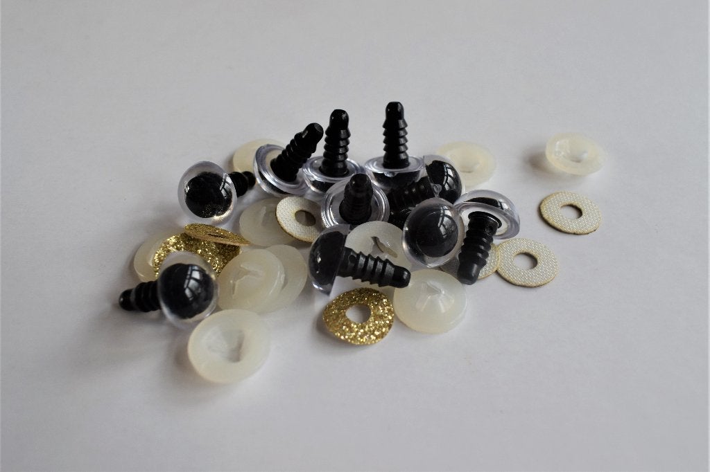 Veiligheidsogen, glitter goud, diverse maten, Breien of Haken, De Bondt, Overige typen, Ophalen of Verzenden