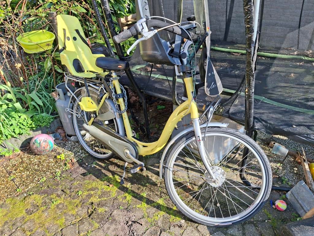 Sparta Amazone Maka moederfiets met Bobike zitjes, Fietsen en Brommers, Fietsen | Dames | Damesfietsen, Ophalen, Sparta, 50 tot 53 cm