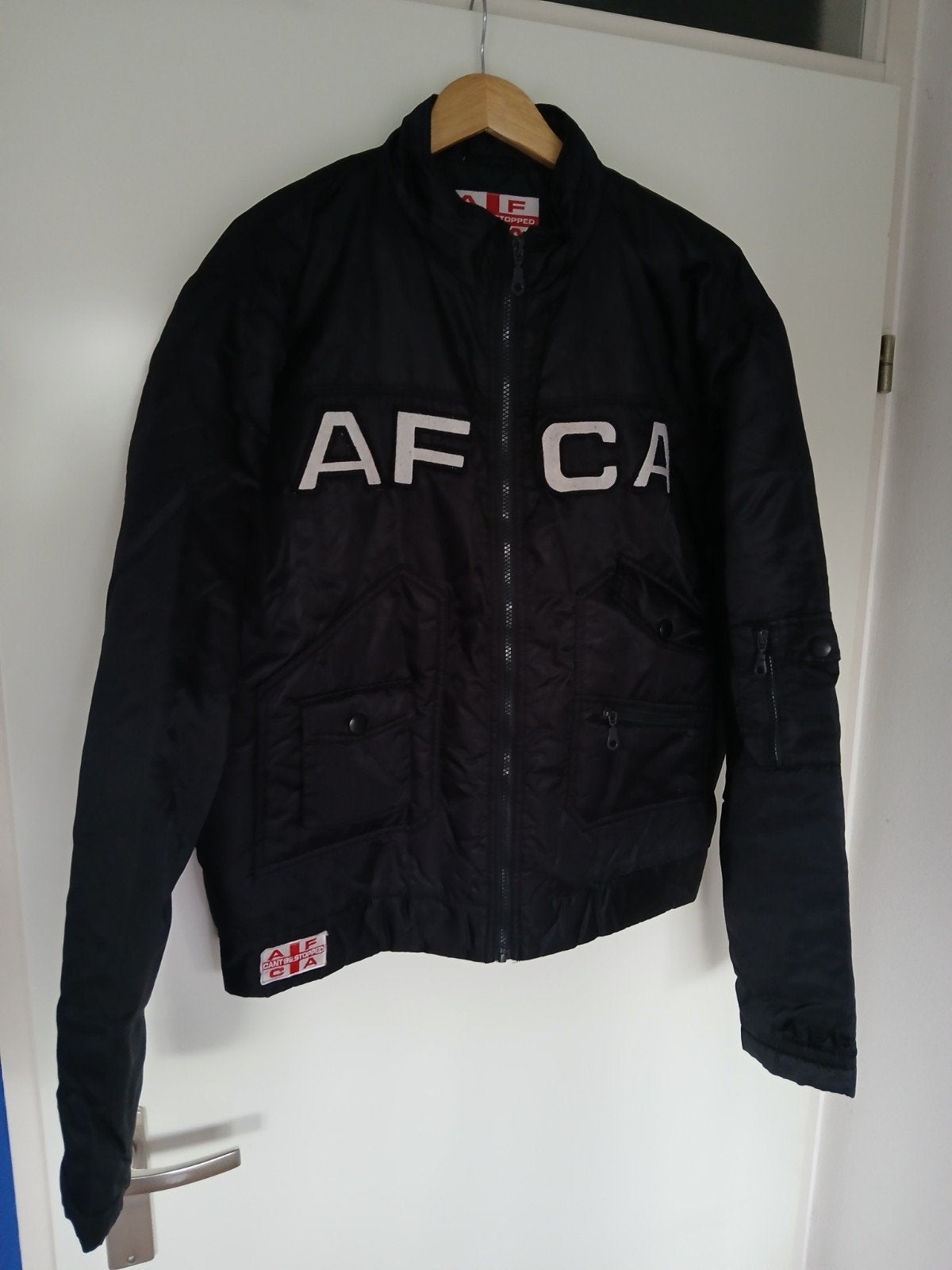 AFCA bomber maat L, Maat 52/54 (L), Zwart, Ophalen of Verzenden, Zo goed als nieuw