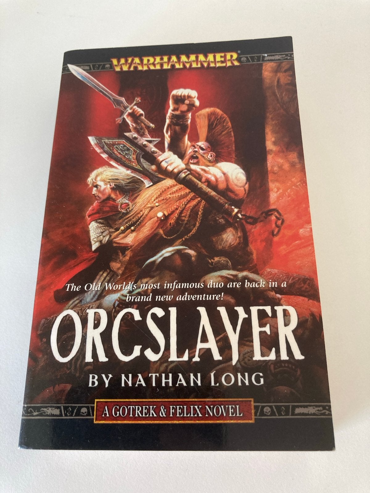 Orcslayer: Gotrek & Felix - Warhammer Roman, Ophalen of Verzenden, Gebruikt, Warhammer, Boek of Catalogus