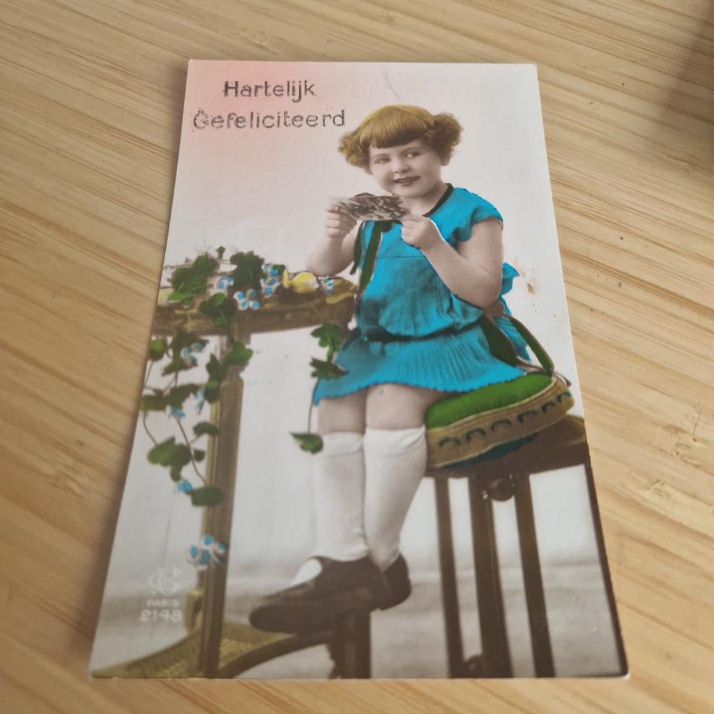 ansichtkaart Hartelijk gefeliciteerd, Ophalen of Verzenden