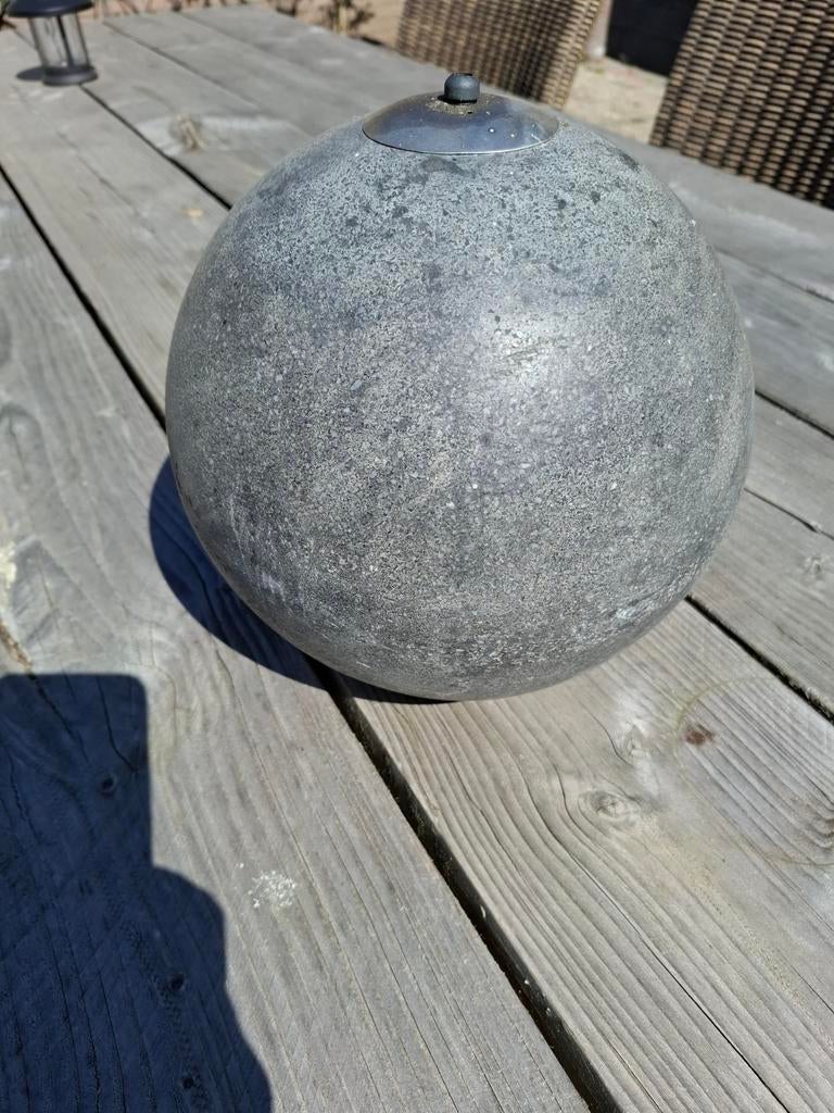 Granieten bol olie lamp., Tuin en Terras, Waterpartijen en Fonteinen, Ophalen of Verzenden, Waterornament