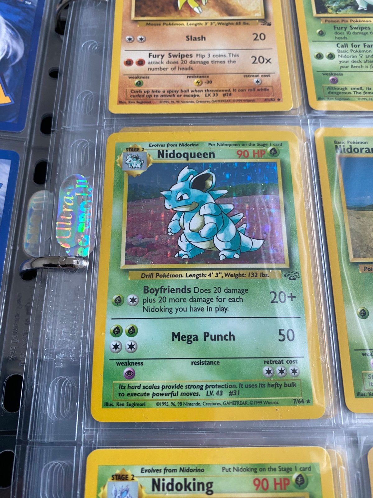 Nidoqueen holo jungle, Ophalen of Verzenden, Zo goed als nieuw