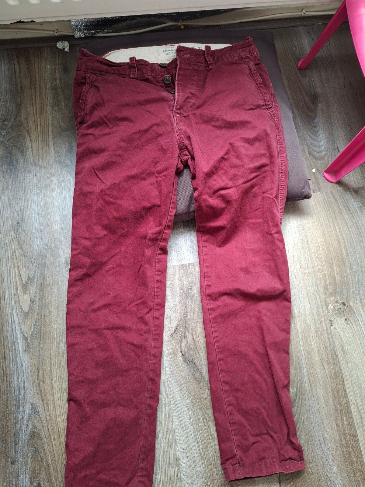 abercombie&fitch corduroy broek 30/32, Overige maten, Ophalen of Verzenden, Abercrombie & Fitch, Gedragen