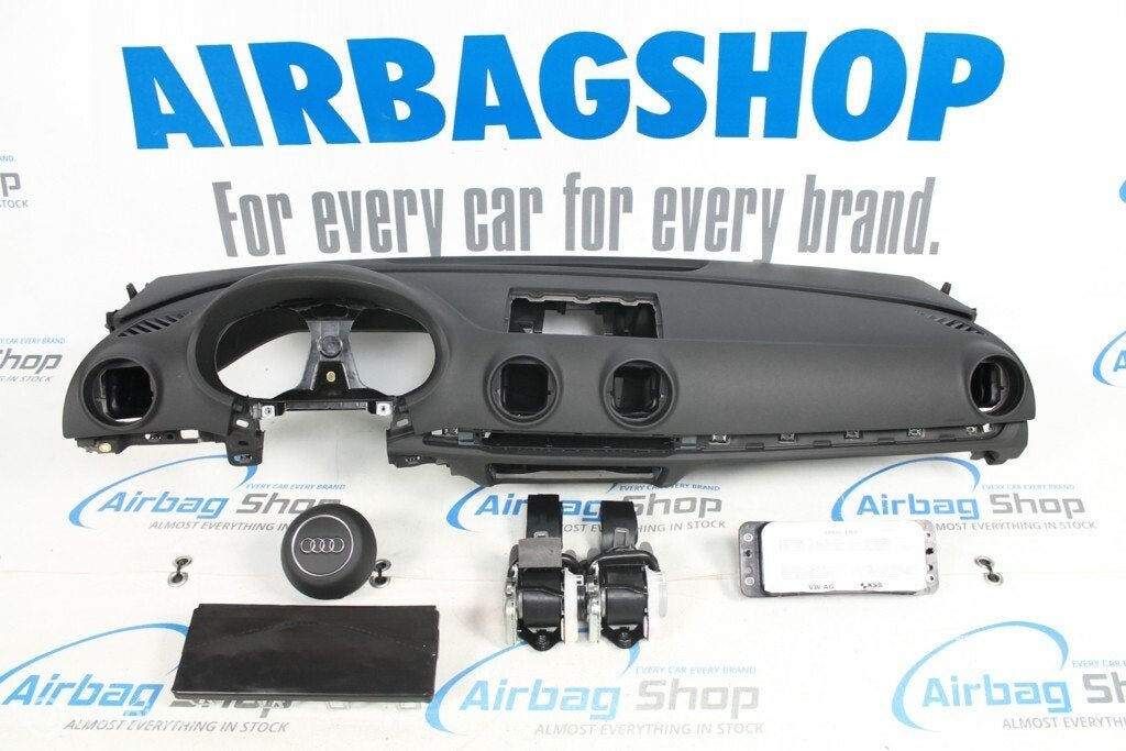Airbag set - Dashboard 3 spaak zwart Audi A3 8V (2012-2020), Auto-onderdelen