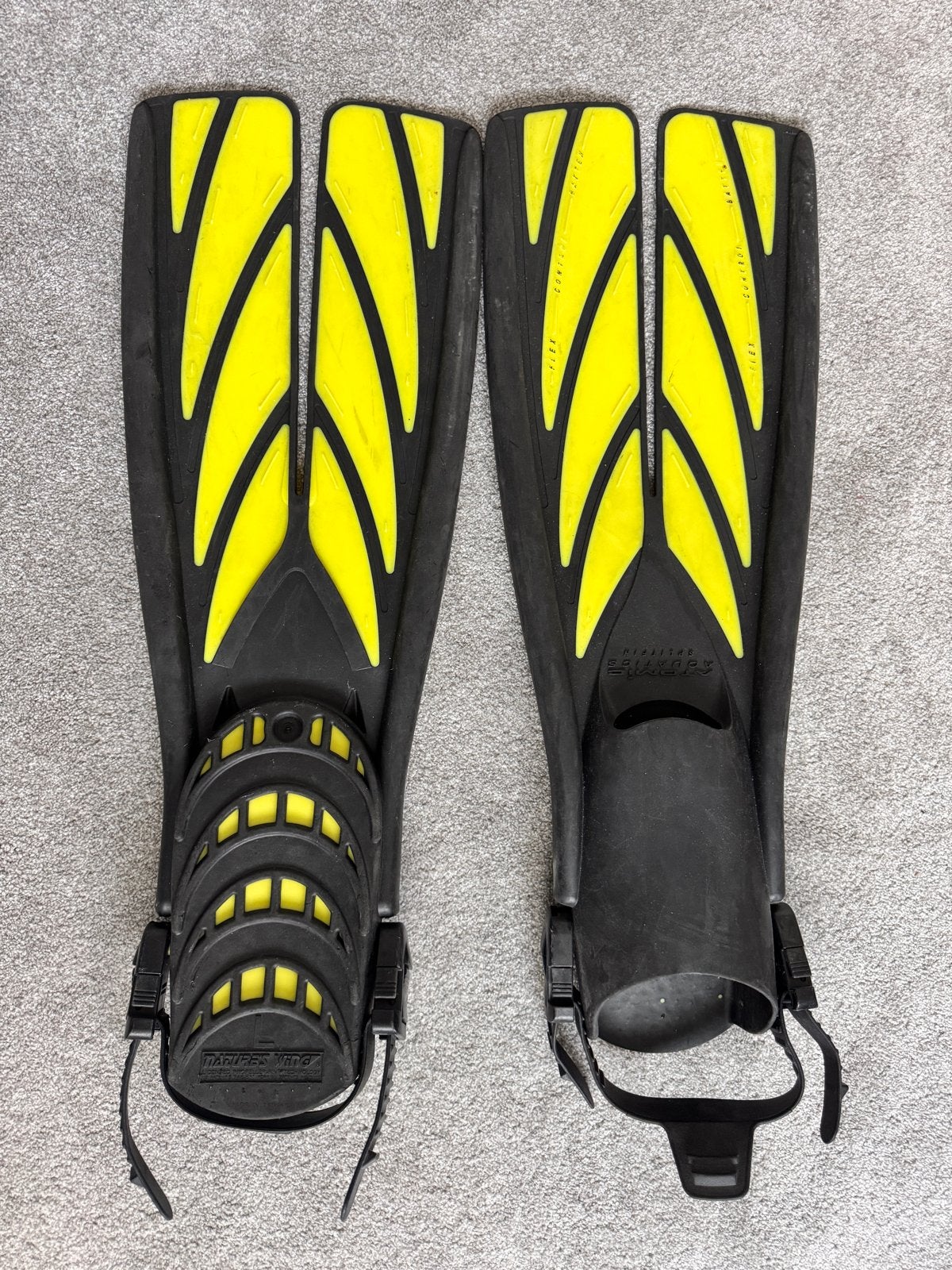 Atomic Aquatics Splitfin Duikvinnen - Maat L, Watersport en Boten, Ophalen of Verzenden, Gebruikt, Zwem- of Duikvliezen