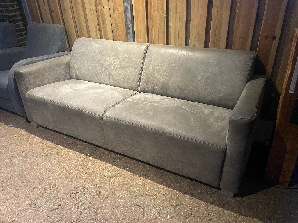 4 zits bank + 2 stoelen, Ophalen, Gebruikt, 75 tot 100 cm, Rechte bank