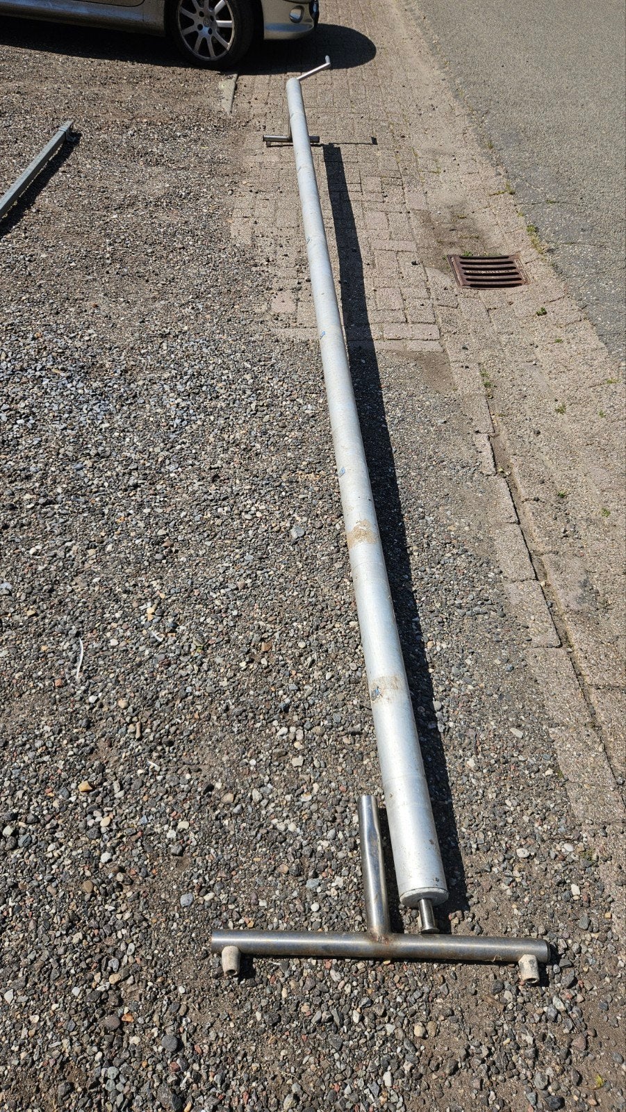 Zwembad afdek zijl oprol systeem 4,18m, Ophalen, Gebruikt