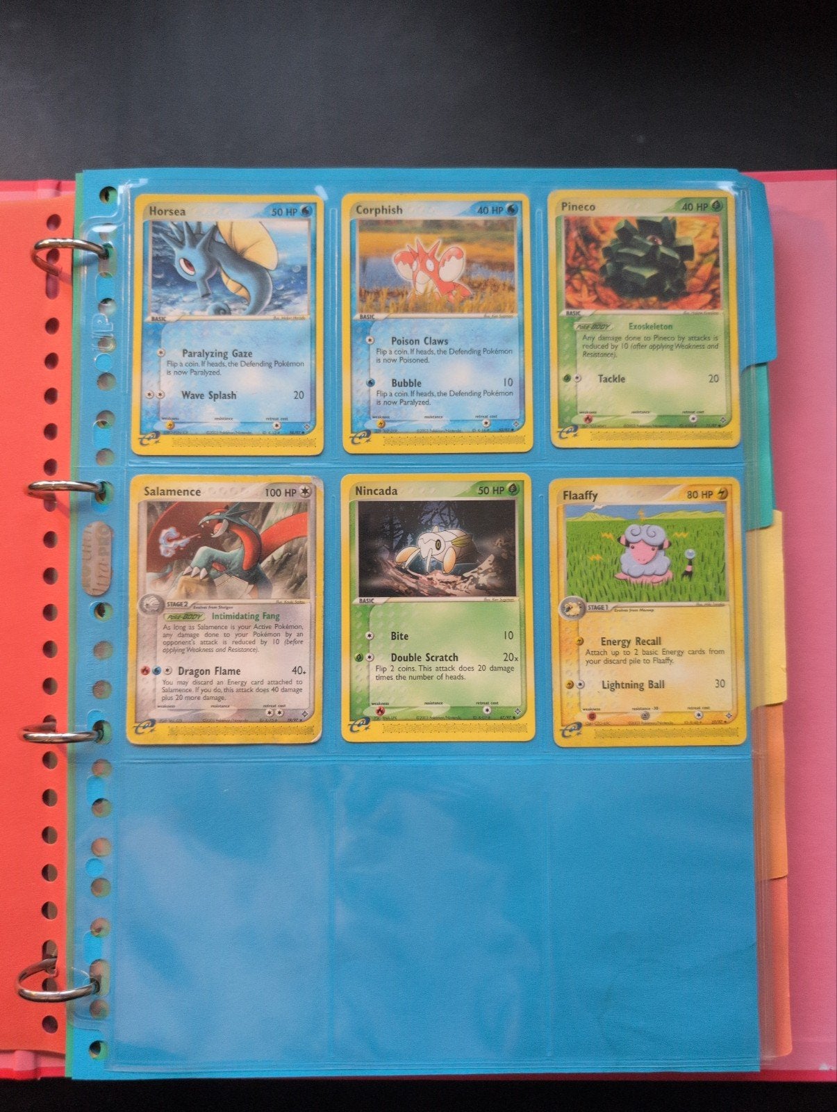 Oude Pokémon kaarten in map met 24 gevulde pagina's, Ophalen of Verzenden, Gebruikt, Meerdere kaarten