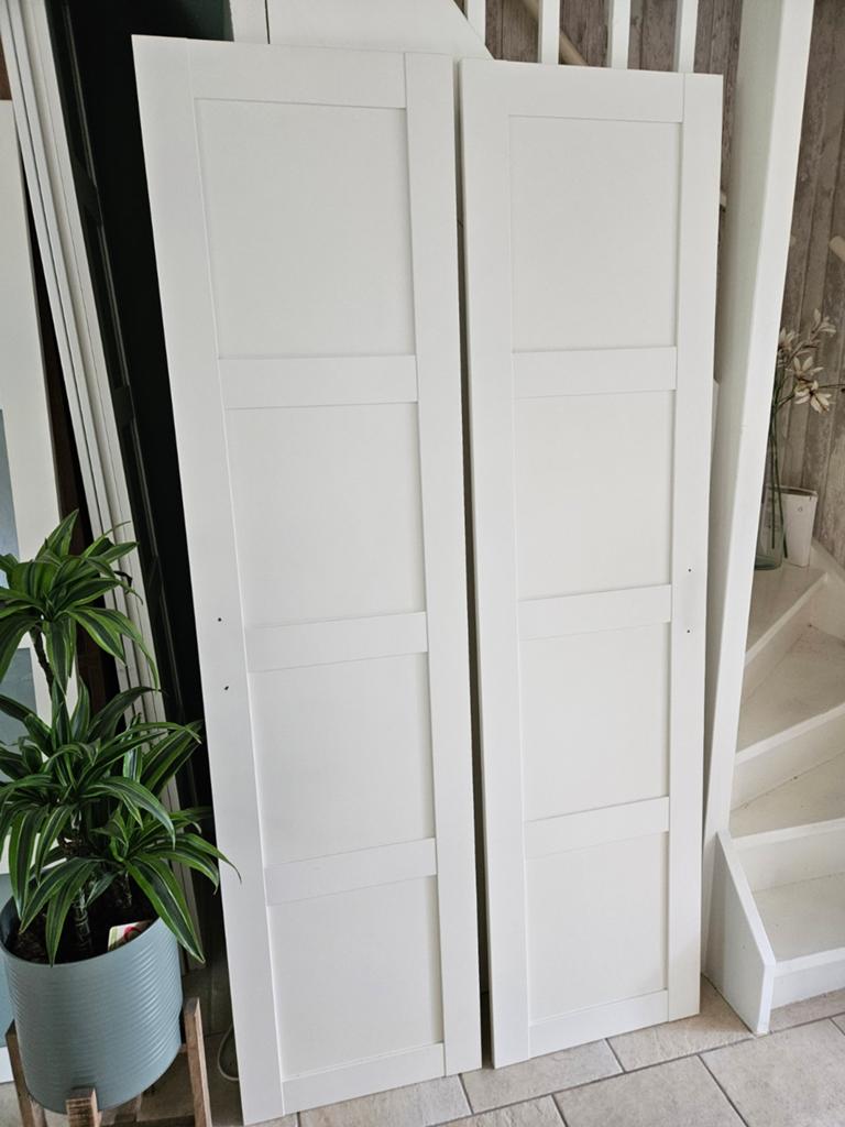 Diversen IKEA Pax Bergsbo deuren, Doe-het-zelf en Verbouw, Deuren en Horren, Gebruikt, Binnendeur, 215 cm of meer, Minder dan 80 cm