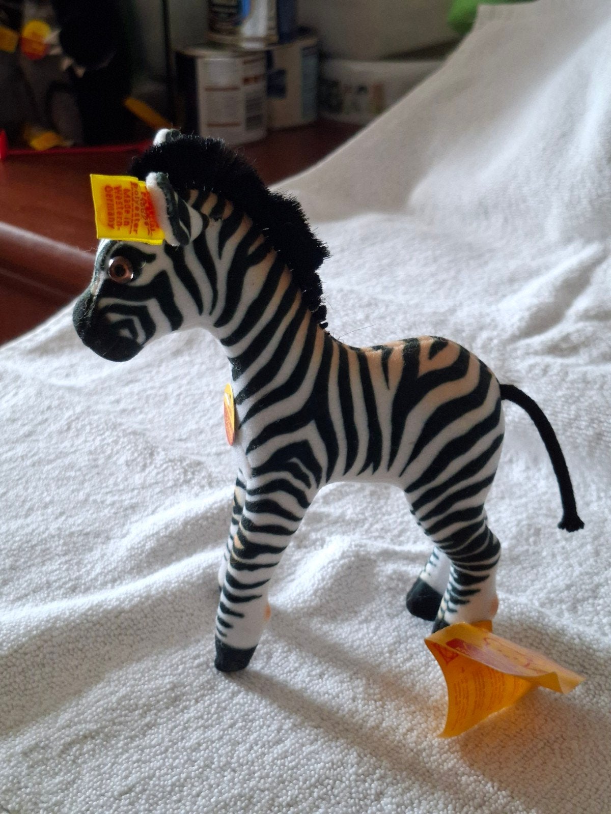 Steiff Ossi Zebra Knuffel - Nieuw met labels, Ophalen, Overige merken, Overige karakters, Overige typen