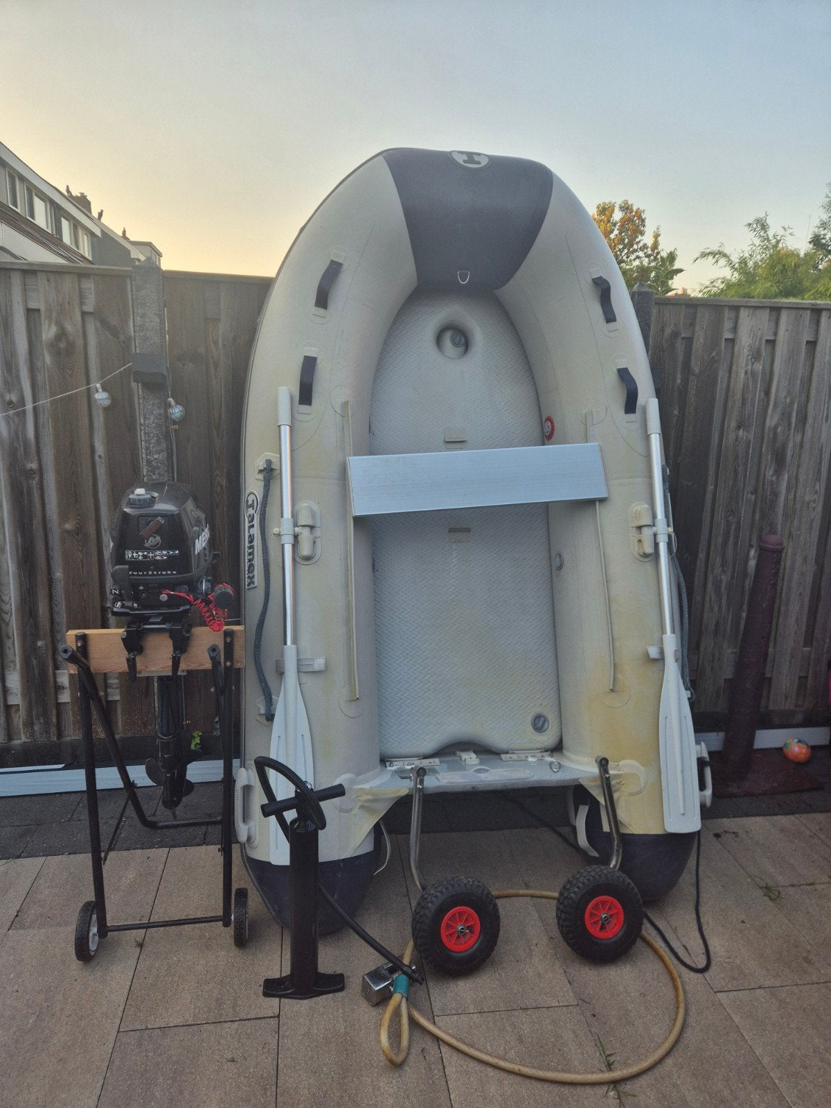 rubberboot met 4pk, Ophalen, Gebruikt, Mercury, Inclusief motor