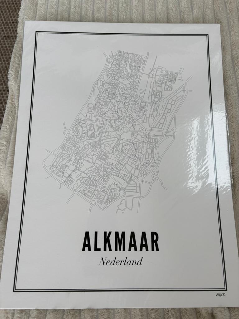 Wijck Alkmaar, Ophalen of Verzenden, Nieuw, Minder dan 50 cm, Foto of Poster