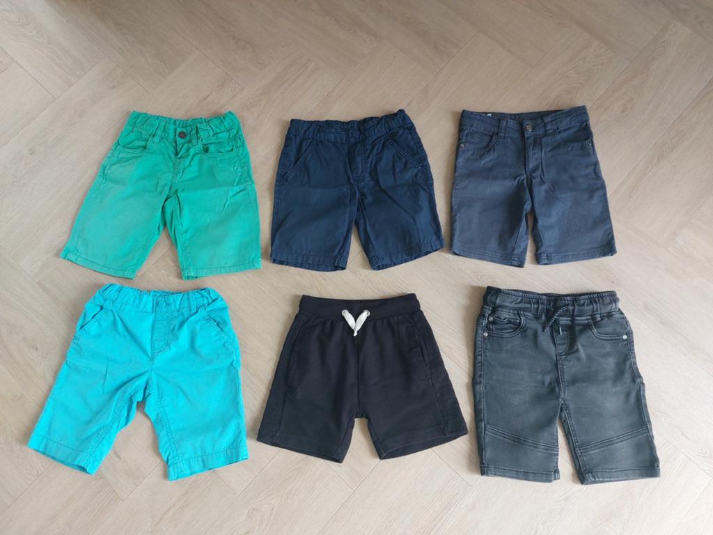 6 Korte broeken (maat 110), Kinderen en Baby's, Kinderkleding | Maat 110, Ophalen of Verzenden, Gebruikt, Jongen, Broek
