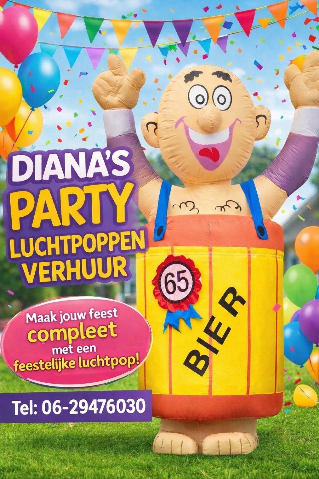 ABRAHAM POP IN BIERVAT TE HUUR IN LEIDERDORP, Ophalen, Nieuw, Abraham of Sarah